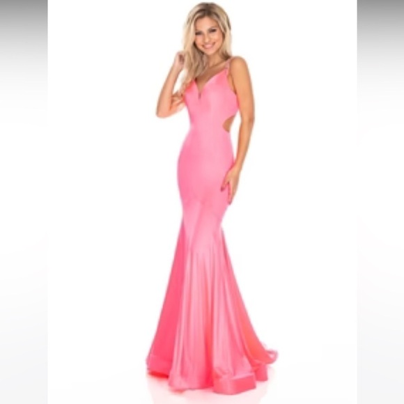Rachel allan pink formal prom dress - Picture 7 of 12